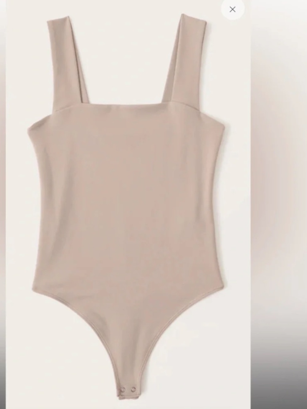 Abercrombie Double-Layered Seamless Fabric Squareneck Bodysuit